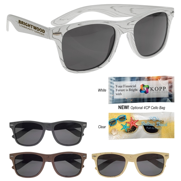 Designer Collection Woodtone Malibu Sunglasses - Image 1
