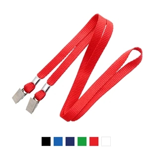 3/8" Double Ended Stock Lanyards WITH BULLDOG CLIPS