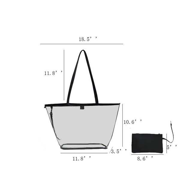 Clear bags with Detachable Pouch     - Image 4