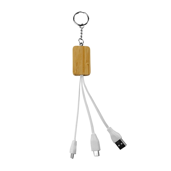 4-in-1 Bamboo Charging Cable - Image 2