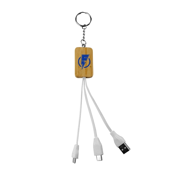 4-in-1 Bamboo Charging Cable - Image 1