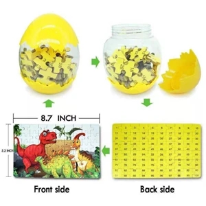100pcs Dinosaur Egg Jigsaw Puzzles 8.7"x5.2"