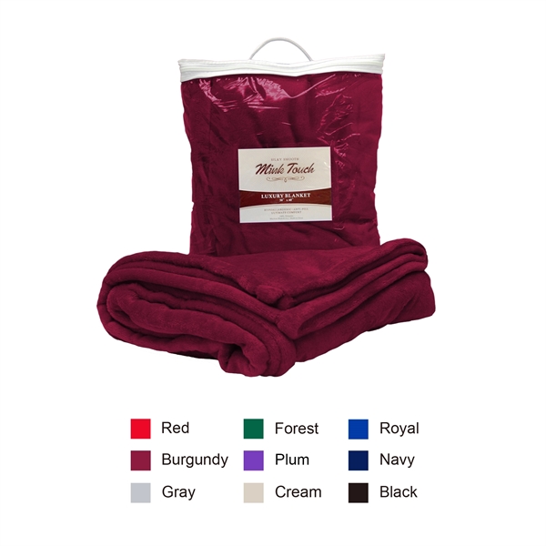 300g 100% Polyester silky smooth faux mink blanket - Image 1