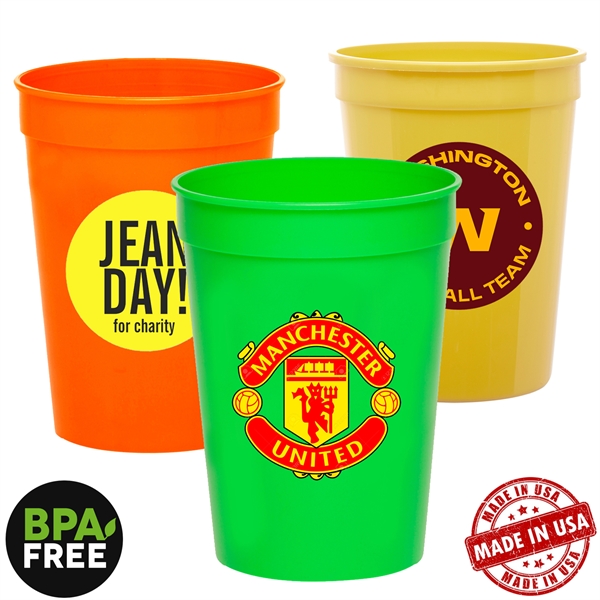 12 oz. Stadium Cup w/ Custom Imprint Recyclable Mugs