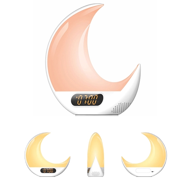 Moon Shape Alarm Clock Light - Image 1
