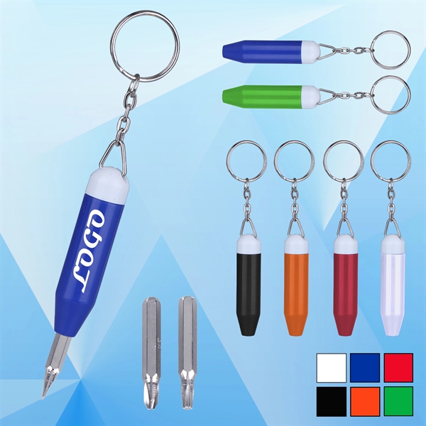 Tool Kit Screwdrivers with Key Chain - Image 1
