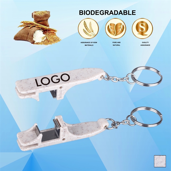 Biodegradable Can/Bottle Opener w/ Key Chain - Image 1