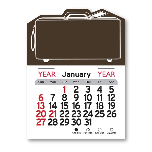 Suit Case Shaped Peel-N-Stick® Calendar - Image 16