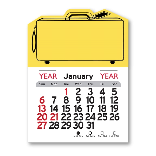 Suit Case Shaped Peel-N-Stick® Calendar - Image 35
