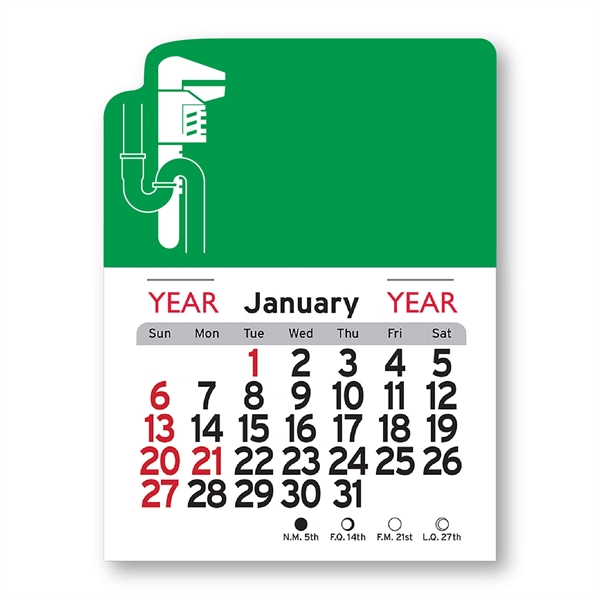 Plumbing Shaped Peel-N-Stick® Calendar - Image 20