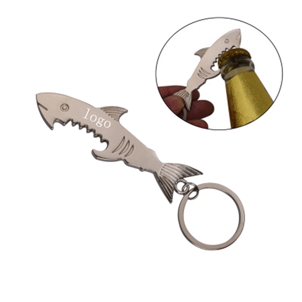 Shark Bottle Opener Key Chain - Image 1