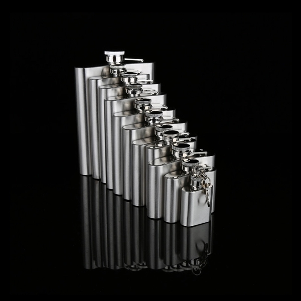 8 Oz Stainless Steel Flask & Funnel - Image 3