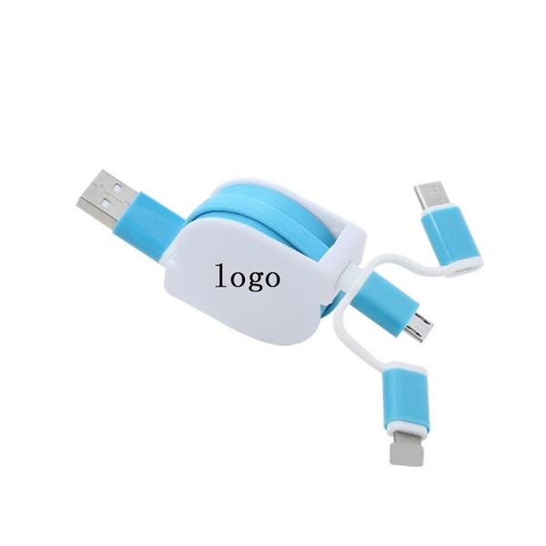 3-In-1 Retractable Charging Cable - Image 1