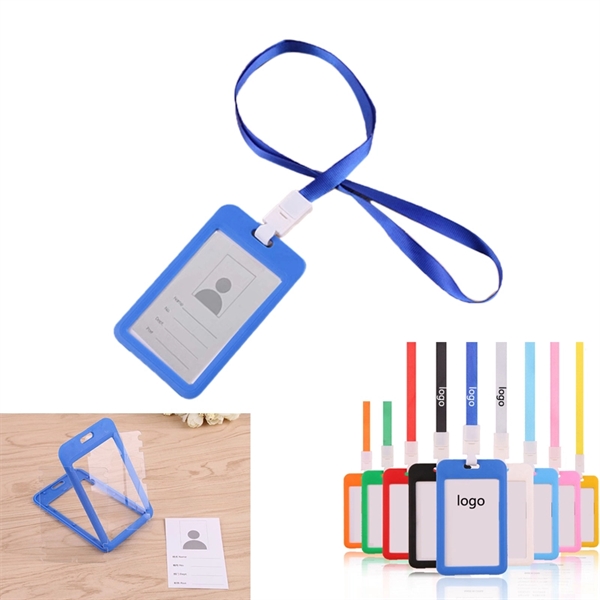 Waterproof ID Holder With Neck Lanyards - Image 1