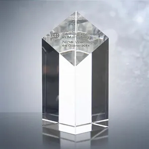 Optical Crystal Square Pillar Award