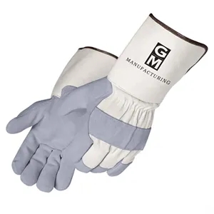 Quality Split Cowhide Gloves with Gauntlet Cuff