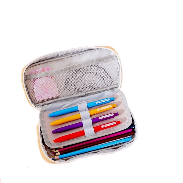 Portable Zipper Pens Pencil Case - Image 3