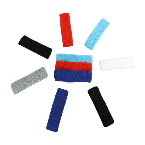 Cotton Sports Headband Sweatband - Image 1