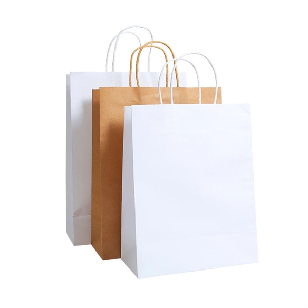 Handles Gift Shopping Kraft Paper Bags - Image 2