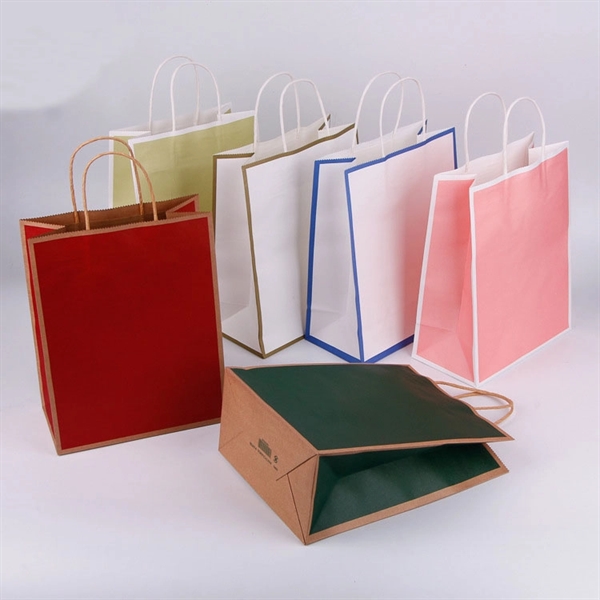 Handle Colorful Kraft Paper Bags - Image 4