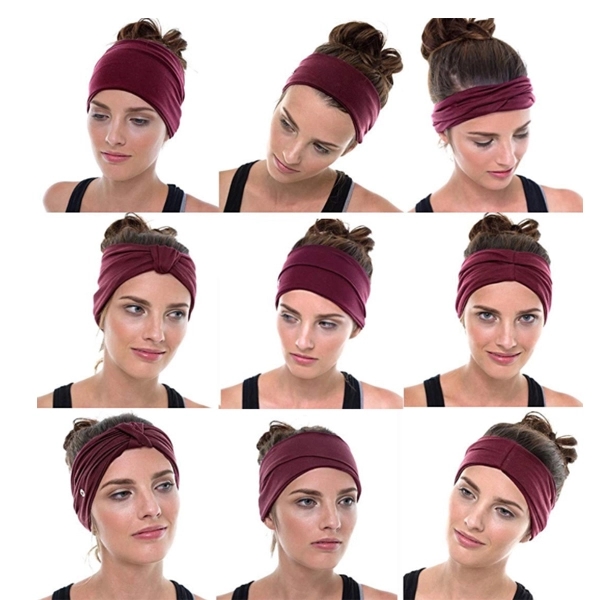 Stretch Headband With Moveable Knot - Image 2