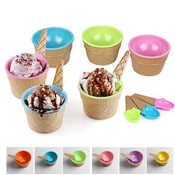 Reusable Ice Cream Bowls and Spoons - Image 1