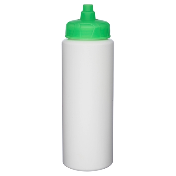 32 oz. HDPE Plastic Water Bottles with Quick Shot Lid - Image 5