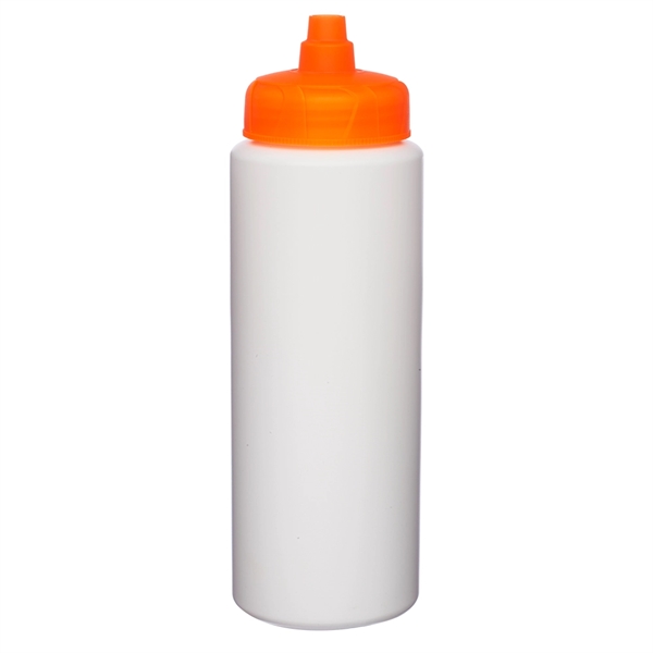 32 oz. HDPE Plastic Water Bottles with Quick Shot Lid - Image 6