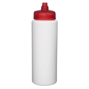 32 oz. HDPE Plastic Water Bottles with Quick Shot Lid
