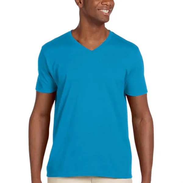 Gildan Adult Softstyle V-Neck T-Shirts - Image 1