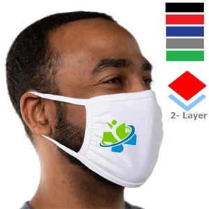 2-Layered Reusable Cotton Face Mask With Elastic Loop