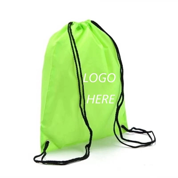 Nylon Drawstring Bag Sring Backpack Sport Bags 15 Colors - Image 1