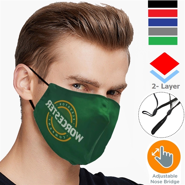 2-Layered Face Adjustable Face Masks - Image 1