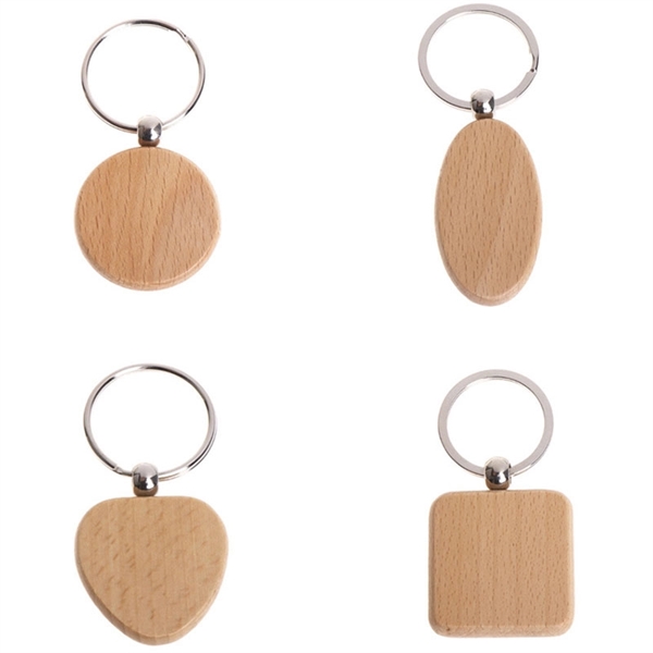 Wood Custom Keychain     - Image 1