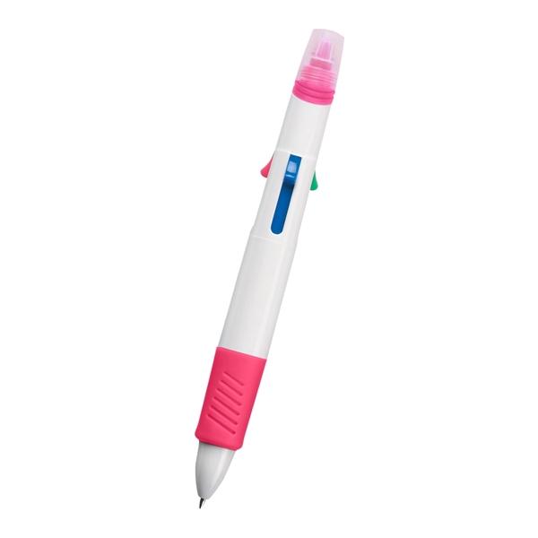 Quatro Pen With Highlighter - Image 11