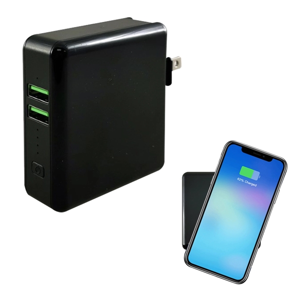 3-In-1 Wireless Super Charger With Wall Adapter - Image 2