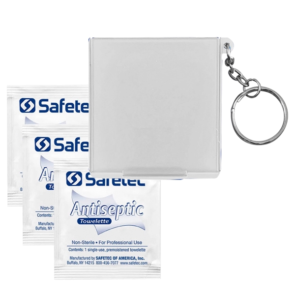 Antiseptic Wipes In Carrying Case Keychain - Image 4