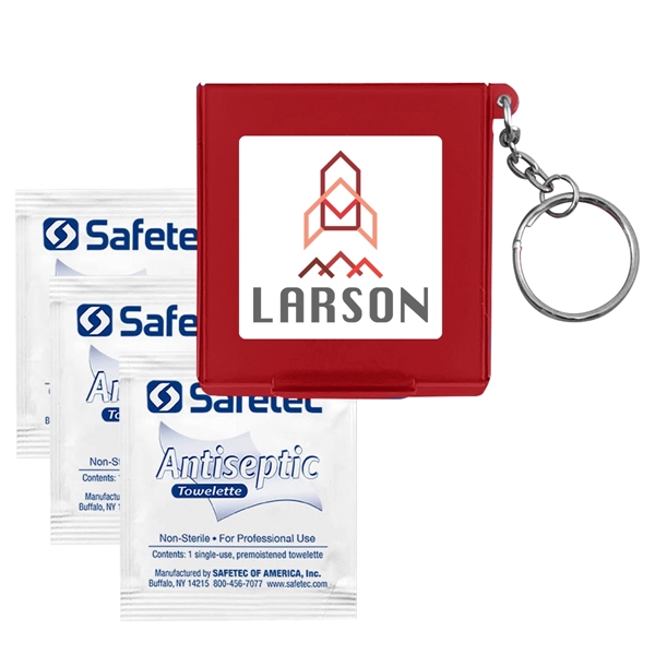 Antiseptic Wipes In Carrying Case Keychain - Image 6