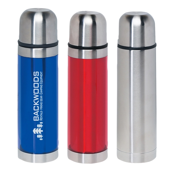 16 oz. Stainless Steel Thermos - Image 1
