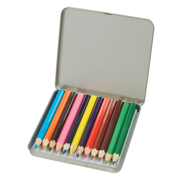 12-Piece Colored Pencil Tin - Image 9
