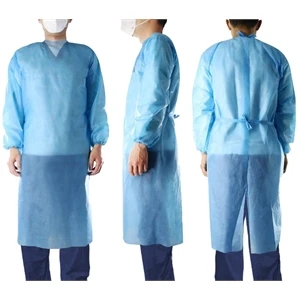 LEVEL 1 PP DISPOSABLE GOWNS WITH ELASTIC CUFFS