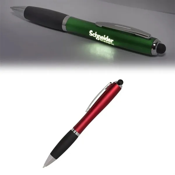 Budget Light-Up-Your-Logo Pen Stylus - Image 1