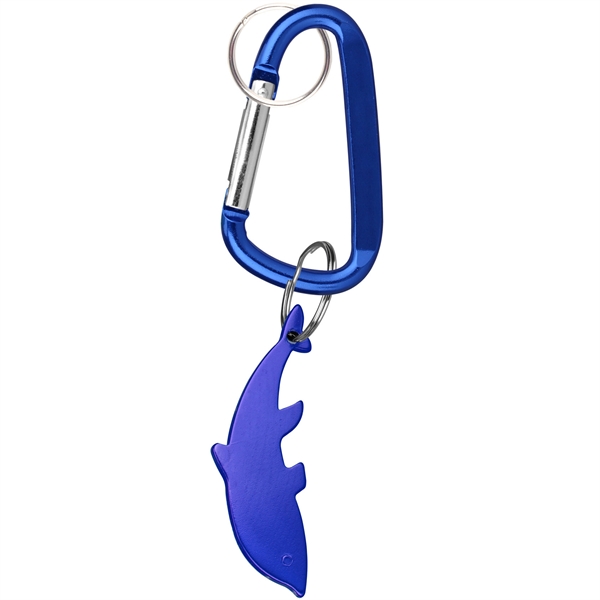 Dolphin Shaped Bottle Opener Key Holder and Carabiner - Image 2
