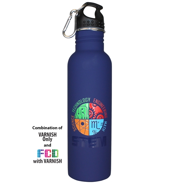 25 oz. Halcyon® Stainless Quest Bottle, FCD with Varnish or - Image 3