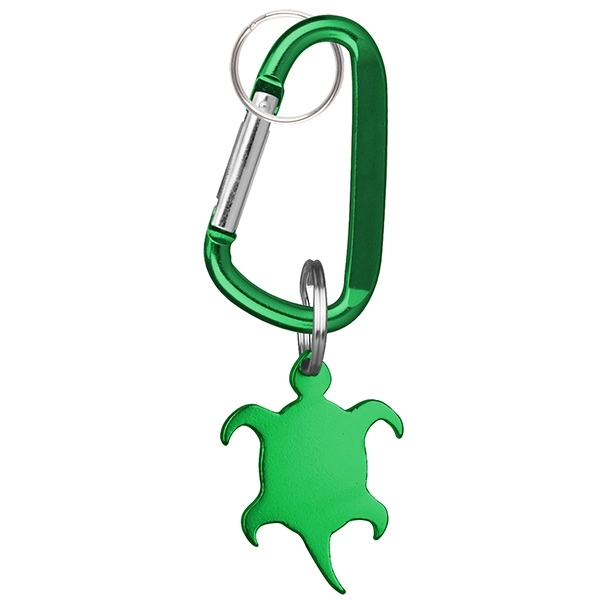 Turtle Shaped Bottle Opener Key Holder and Carabiner - Image 5
