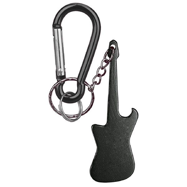 Guitar Shaped Bottle Opener Key Holder and Carabiner - Image 5