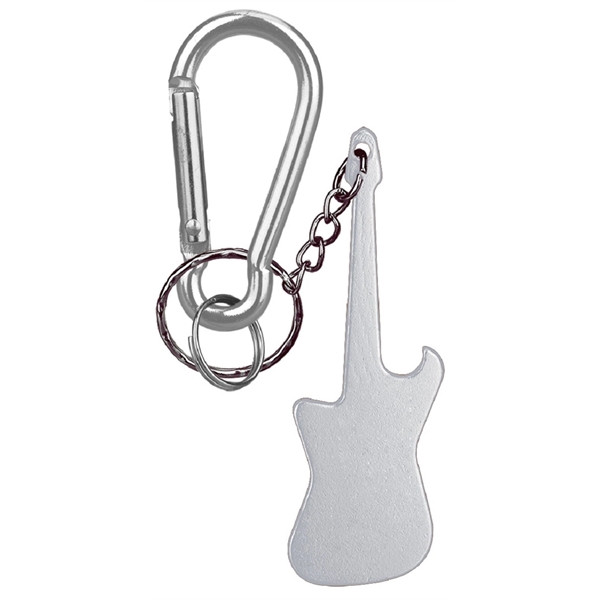Guitar Shaped Bottle Opener Key Holder and Carabiner - Image 7