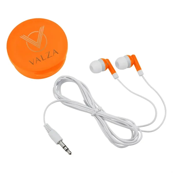 Earbuds In Round Plastic Case - Image 19