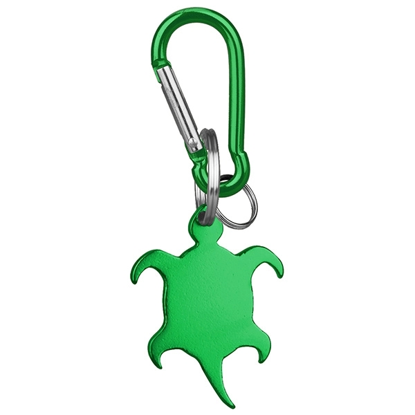 Turtle Shaped Bottle Opener Key Holder and Carabiner - Image 4