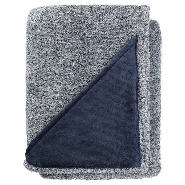 Heathered Fuzzy Fleece Blanket - Image 3